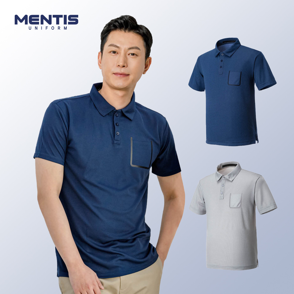멘티스 MT-375 376 유니폼 티셔츠 회사 근무복 반팔 여름 남녀공용