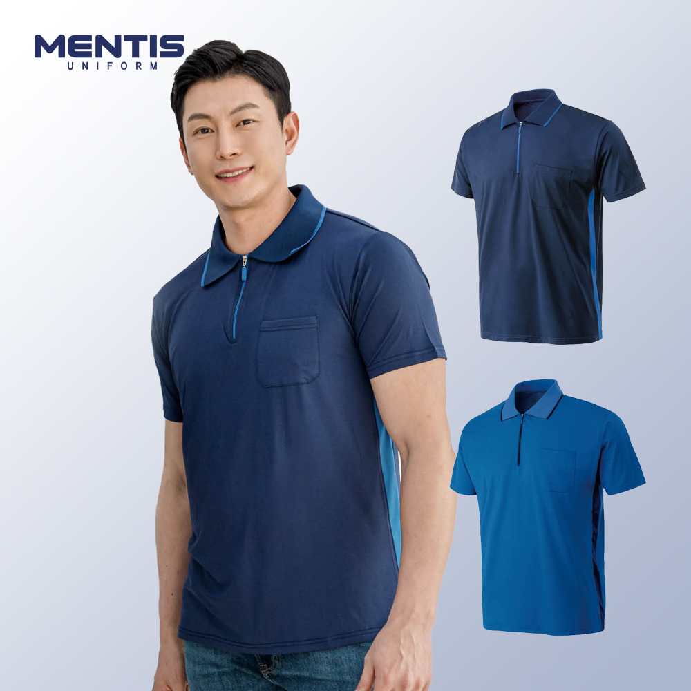 멘티스 MT-371 372 유니폼 티셔츠 회사 근무복 반팔 카라티 여름 남녀공용