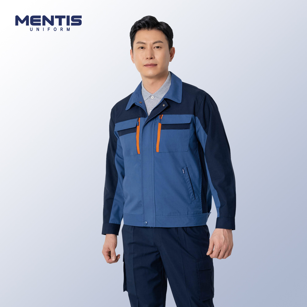 멘티스 MT-728 작업복 근무복 세트 봄 가을 반사띠 편한 스판 망사